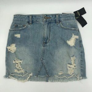 Hollister Light Blue High Rise Skirt size W25